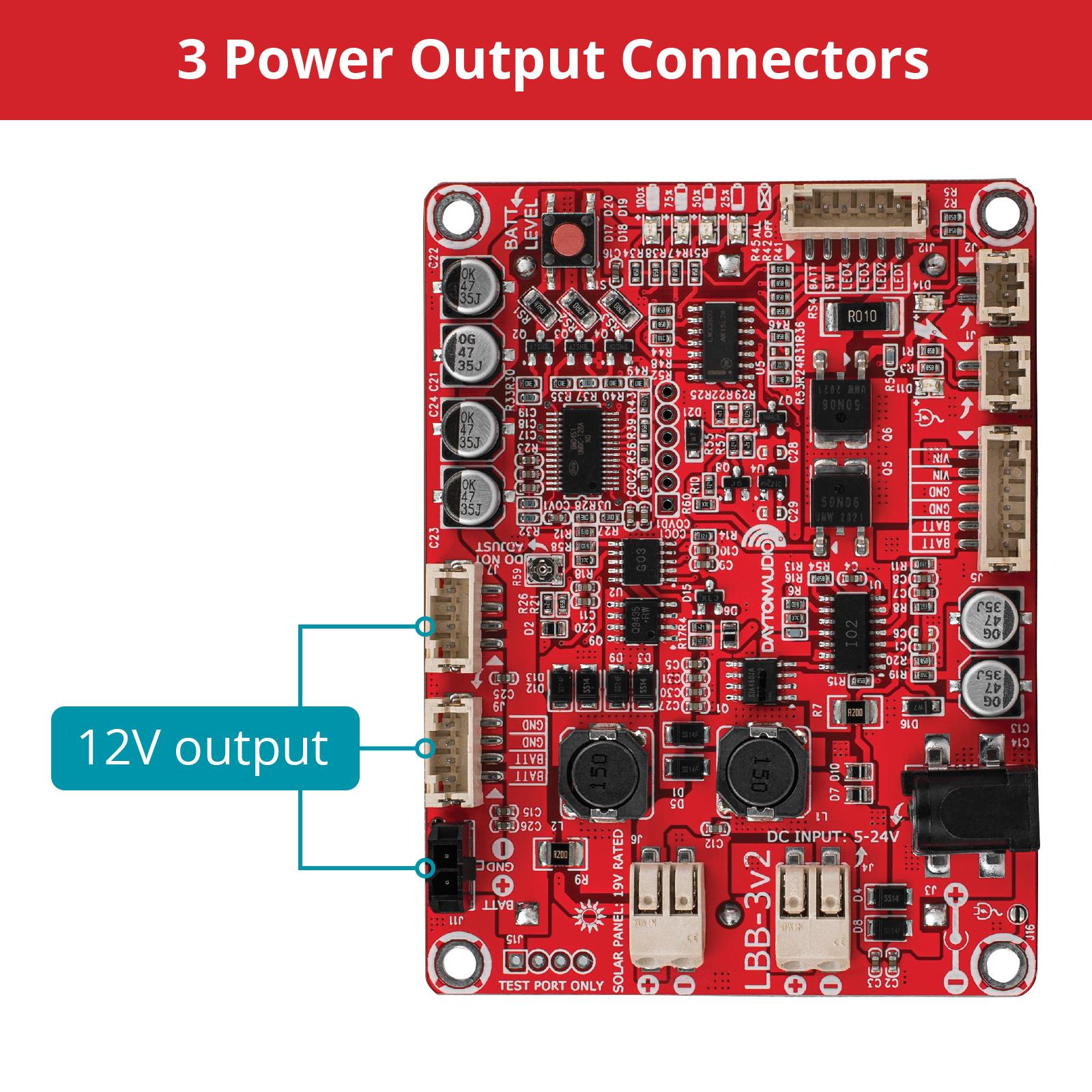 Dayton Audio LBB-3v2 Lithium Ion Battery Board Output Power